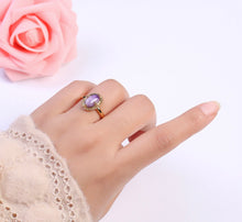 Load image into Gallery viewer, Amethyst Oval Ring
