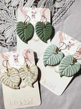 Load image into Gallery viewer, Monstera Leaf Earrings
