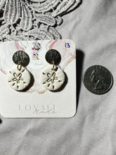 Load image into Gallery viewer, Dainty Sand Dollar with Gold Stud Posts
