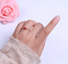 Load image into Gallery viewer, Pink Heart Gem Ring
