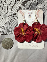 Load image into Gallery viewer, Red Hibiscus Dangles
